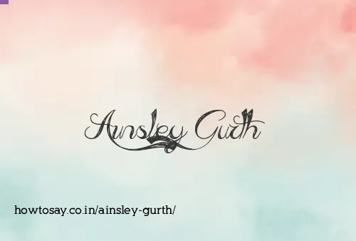 Ainsley Gurth