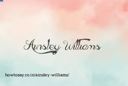 Ainsley Williams