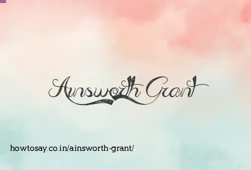 Ainsworth Grant