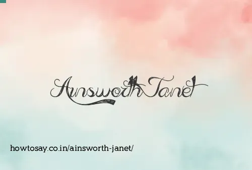 Ainsworth Janet