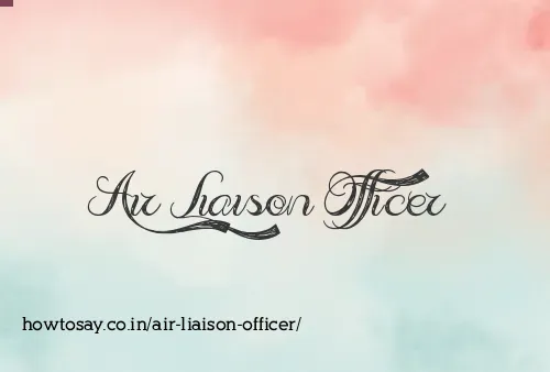 Air Liaison Officer