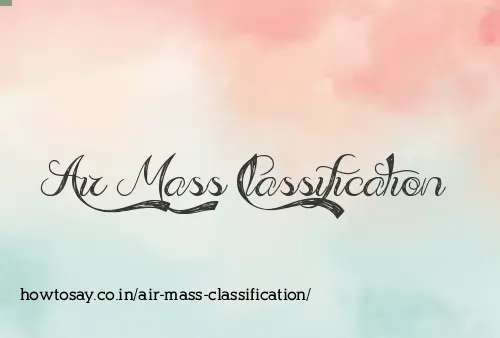 Air Mass Classification