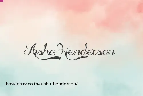Aisha Henderson