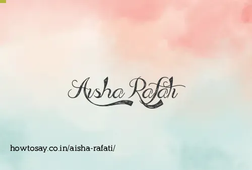 Aisha Rafati
