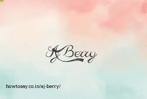 Aj Berry