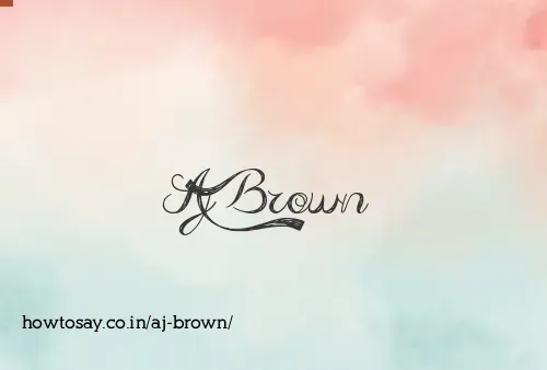 Aj Brown