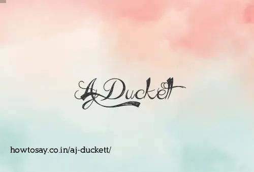 Aj Duckett