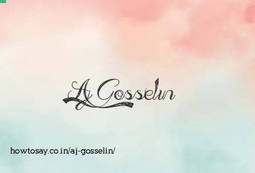 Aj Gosselin