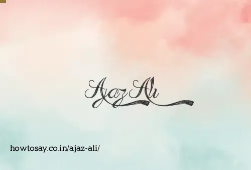 Ajaz Ali