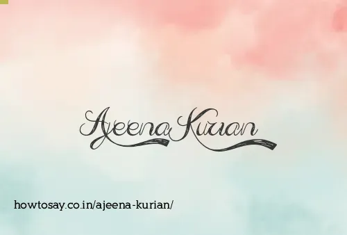 Ajeena Kurian