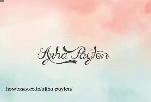 Ajiha Payton