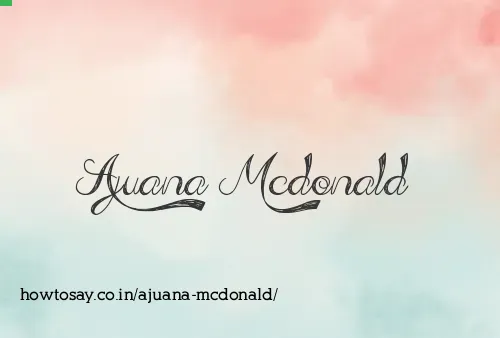 Ajuana Mcdonald