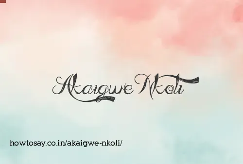 Akaigwe Nkoli