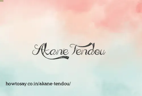 Akane Tendou