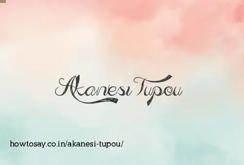 Akanesi Tupou