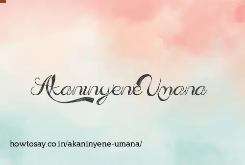 Akaninyene Umana