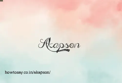 Akapson