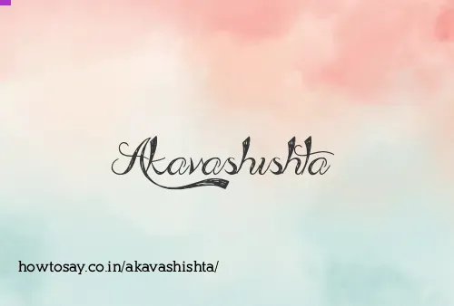 Akavashishta