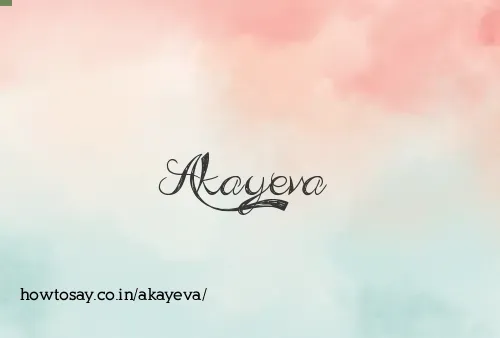 Akayeva