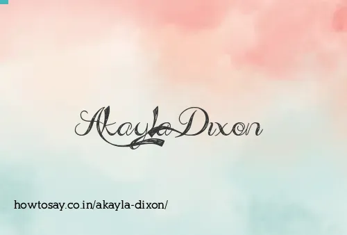 Akayla Dixon