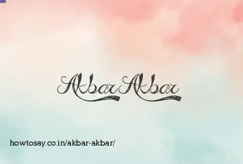 Akbar Akbar