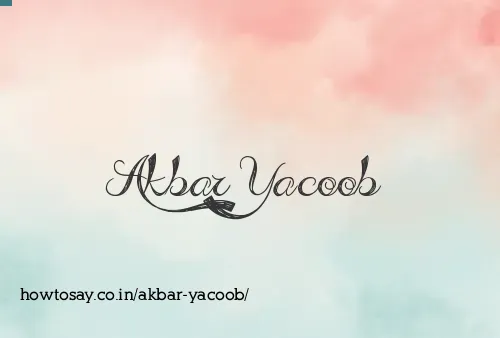 Akbar Yacoob