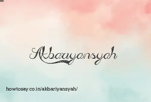 Akbariyansyah
