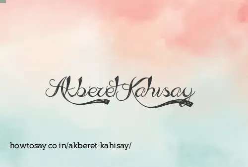 Akberet Kahisay