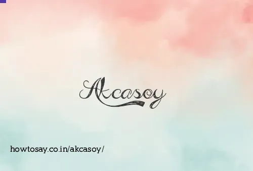 Akcasoy