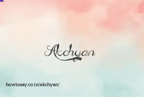 Akchyan