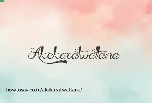 Akekaratwattana