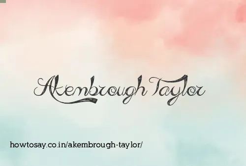 Akembrough Taylor