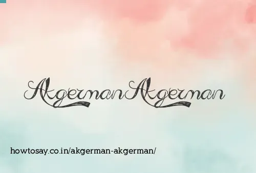 Akgerman Akgerman