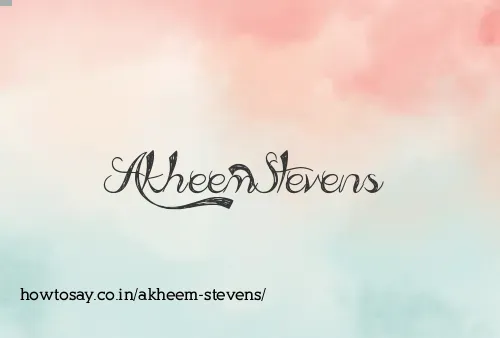 Akheem Stevens
