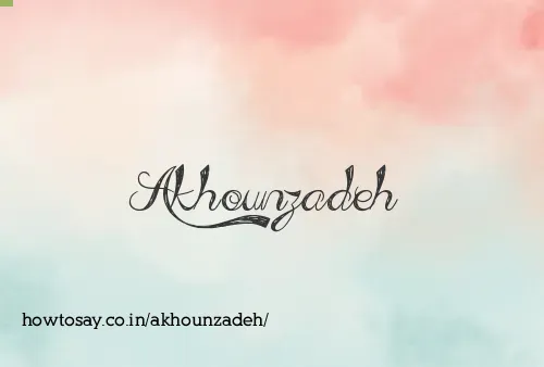 Akhounzadeh