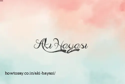 Aki Hayasi