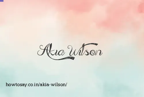Akia Wilson