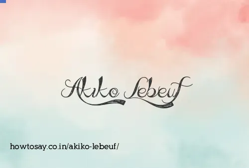 Akiko Lebeuf