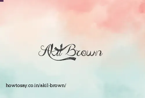 Akil Brown