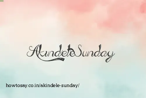 Akindele Sunday