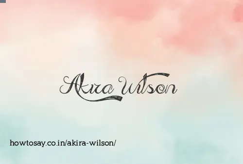 Akira Wilson