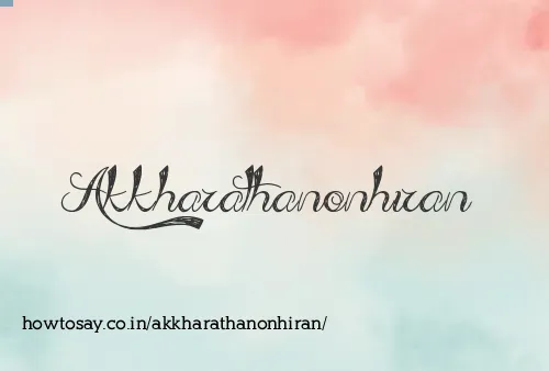Akkharathanonhiran