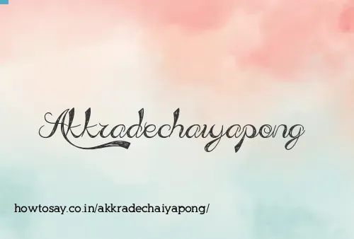 Akkradechaiyapong