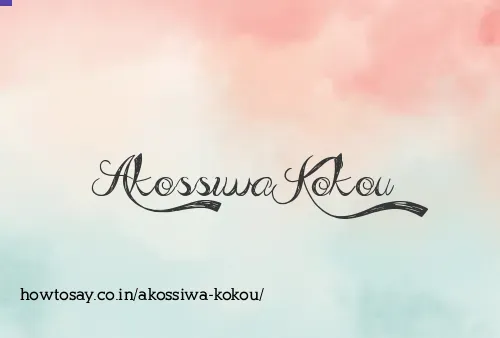 Akossiwa Kokou