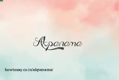Akpanama