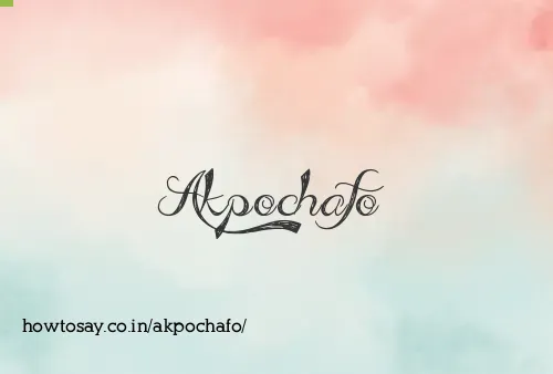 Akpochafo