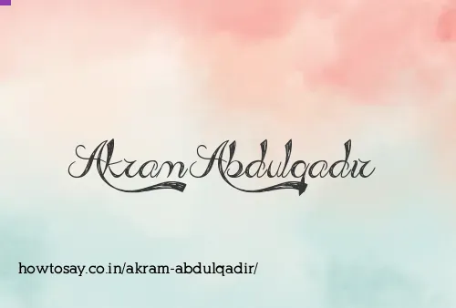 Akram Abdulqadir
