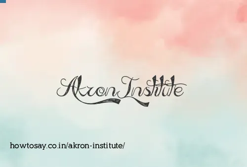 Akron Institute