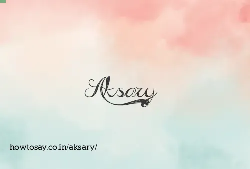 Aksary