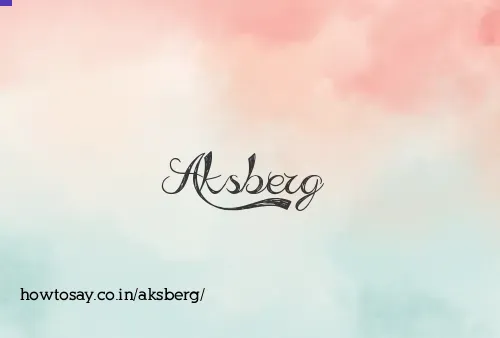 Aksberg